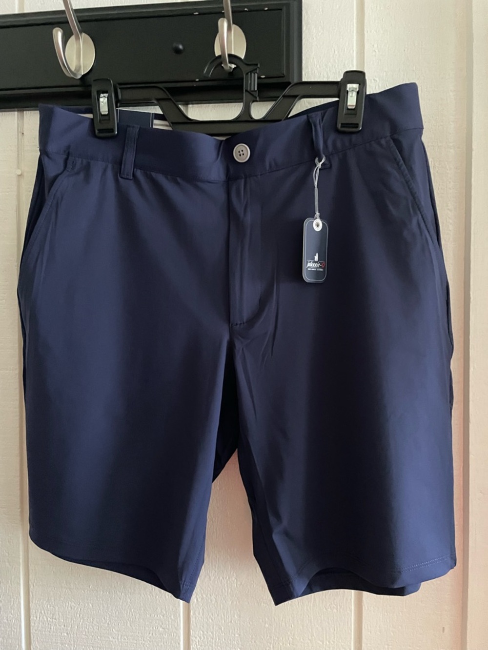 JOHNNIE-O Fusion Knit Performance 9” Pull-on Golf Shorts Navy - 33